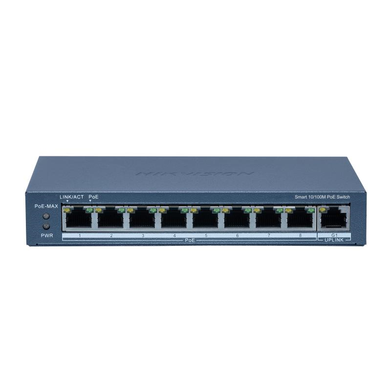 Switch mạng thông minh 8 cổng PoE Hikvision DS-3E1309P-EI