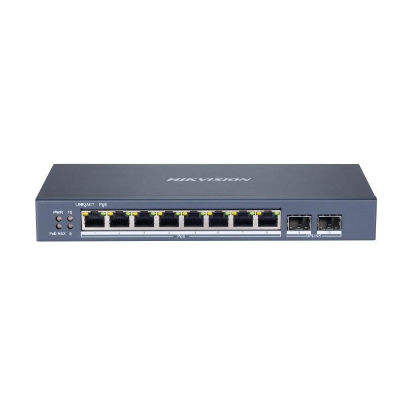 Switch mạng PoE Gigabit 8 cổng Hikvision DS-3E1510P-SI